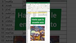 👉Correcciones de nombre en Excel excel consejos exceltips exceltutorial trucos tips hack [upl. by Sarchet]