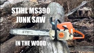 Stihl Ms390 junk saw cutting [upl. by Ellainad570]