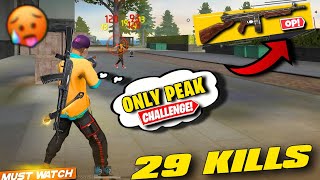 29 KILLS  THOMPSON Gun तो OP है यार 😲 Solo Vs Squad  Only Peak Challange  Nalla Free Fire [upl. by Narruc]