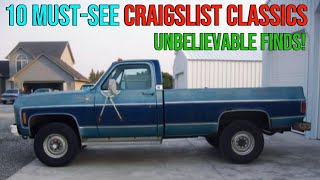 Classic Car Finds  10 Unbelievable Craigslist Classics You Cant Miss [upl. by Grous]