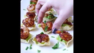 Super Easy Appetizer Recipe Shrimp Taco Bites [upl. by Roanna]