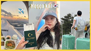 VLOG𐙚 ࣪ 🇰🇷 HOŞÇA KAL KORE ✈️ Bundan Sonra Ne Olacakㅣhavaalanı ve göz yaşları [upl. by Ytak430]