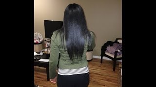 Silky Straight Flat Iron Natural Hair Tutorial [upl. by Abate]