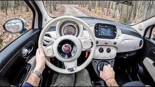 2022 Fiat 500 II Hybrid 10 70HP 0100 POV Test Drive 1071 Joe Black [upl. by Nahtal]