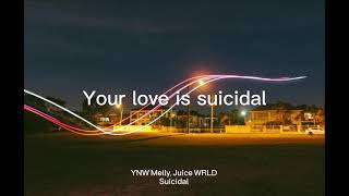 YNW Melly Ft Juice WRLD Suicidal Clean with lyrics [upl. by Yellehs]