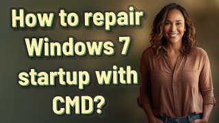 How to repair Windows 7 startup with CMD [upl. by Drooff]