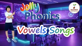 43 Jolly Phonics  Jolly Vowels Song  Phonics Sounds [upl. by Owiat]