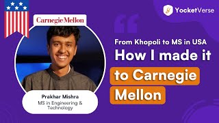 How I got into Carnegie Mellon with 7 CGPA  Top Admit amp Low GPA  Spring 23  Yocket Premium Review [upl. by Enirhtak]