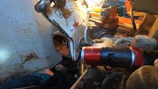 David Brown 885 hydraulic control valve removal [upl. by Ilan]