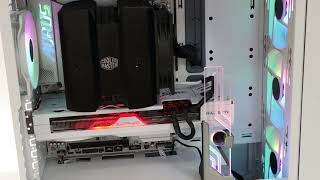 Cooler Master MasterBox 600 amp Atlas GPU holder lighting options [upl. by Lyrrad]