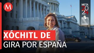 Xóchitl Gálvez realiza gira en España se reúne con simpatizantes [upl. by Ranjiv193]