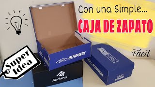 Mira como una Simple CAJA DE ZAPATO se puede convertir en algo útil para el Hogar [upl. by Ssenav355]