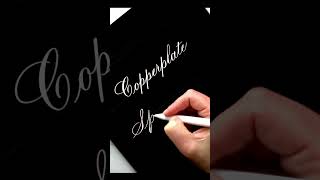 iPad Calligraphy Copperplate vs Spencerian ipadcalligraphy procreateart calligraphy [upl. by Bolte]