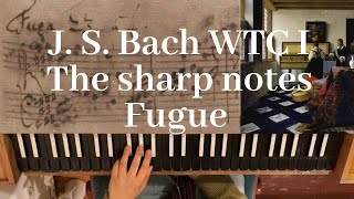 BACH manuscripts played on CLAVICHORD well tempered clavier I Fugue No 23 in B Major BWV 868 [upl. by Frymire949]