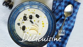 Delicuisine Rezept Ajo Blanco – kalte Mandelsuppe [upl. by Enovaj]