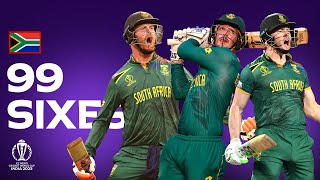 Record Breakers All 99 South Africa sixes at the Cricket World Cup 2023 [upl. by Halverson779]