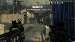 Modern Warfare 2 MW2 Crazy throwing knife kill [upl. by Alihet]