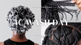 When Last did YOU do a Protein treatment 4c Low Porosity Wash Day [upl. by Sims]