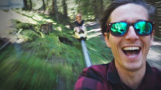 INSANE ALPINE COASTER IN AUSTRIA  Austria Travel Vlog [upl. by Kcirdnekal35]