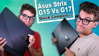 Asus ROG Strix G15 G512LU Vs Strix G17 G712LW  Which One Should You Buy [upl. by Anitnauq]