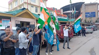 Congress workers in Kohima Nagaland are waiting to welcome their leader [upl. by Suoirred476]