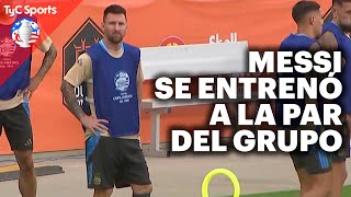 LA SELECCIÓN ARGENTINA SE ENTRENÓ ANTES DE LOS CUARTOS DE FINAL DE LA COPA AMÉRICA ANTE ECUADOR [upl. by Fabiano]