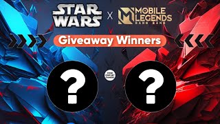 Star Wars Skin နှစ်ကောင် Giveaway မဲဖောက်သွားမှာဖြစ်ပါတယ်  MLBB [upl. by Ara]