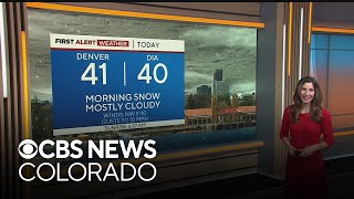 Colorado weather Snow gradually clears Saturday [upl. by Det132]