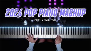 POP PIANO MASHUP 2024  Piano Cover by Pianella Piano [upl. by Leamiba]