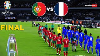 Portugal Vs France  Final UEFA Euro 2024  Full Match All Goals  Ronaldo vs Mbappe  PES Realistic [upl. by Maiah]