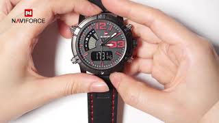 NAVIFORCE NF9095 How to set the time and other functional mode [upl. by Idnahs326]