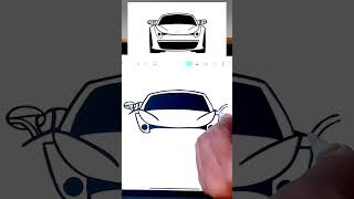 comment dessiner une voiture facilement [upl. by Dranyl]