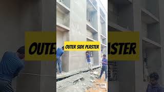 Building Outer Side Plaster buildingconstruction construction plaster [upl. by Nallaf51]