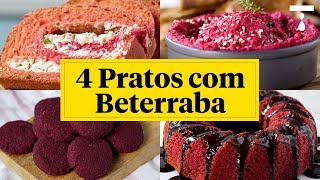 4 PRATOS COLORIDOS COM BETERRABA [upl. by Capp]