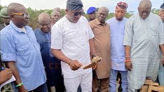 Senator Olubiyi Fadeyi At The Block Laying Of Open University In Oke Ila Orangun Osun State [upl. by Lehcear]