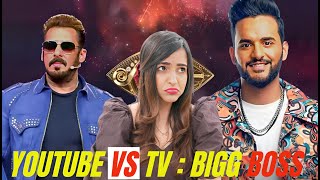 Youtube vs TV on BIGG BOSS [upl. by Aowda844]