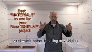 Faux Shiplap Wall  comparing various material options [upl. by Zoila97]