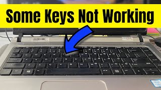 Fix Some Keys Not Working on Laptop Keyboard [upl. by Fates]