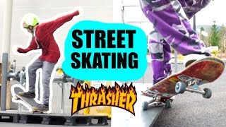 STREET SKATEBOARDING [upl. by Ahsekahs893]