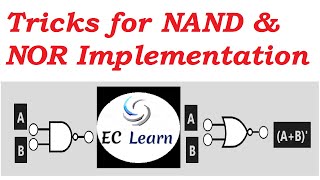 NAND NOR implementation  Digital Electronics [upl. by Alegnaoj]