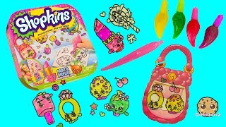 Make Your Own Shopkins Stickers with Gel Paints  Paint amp Display Kit  Cookieswirlc [upl. by Maurreen]