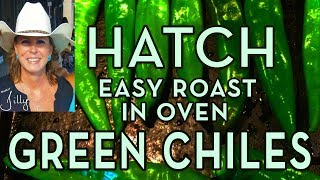 How to Roast Hatch Green Chiles in Oven and Freeze Green Chiles [upl. by Eveivenej]