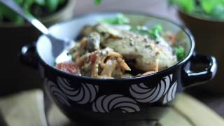 Creamy Chicken Sweet Potato Noodles [upl. by Choo]