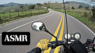 ASMR  MOTO FAZER 250 CUSTOM 08 SOLO NA ESTRADA PARQUE [upl. by Atteiluj]