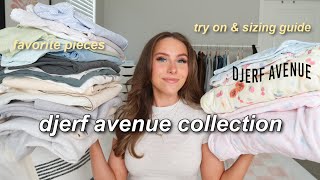 MY DJERF AVENUE COLLECTION  try on amp sizing guide my favorite pieces review  is it worth it [upl. by Tillion898]