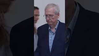 Mitch McConnell freezes struggles to speak again in press appearance shorts [upl. by Arehahs]