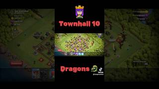 All dragons and loons vs townhall for 1 million loot th10 th11 clashofclans warbase clanwar [upl. by Kono4]