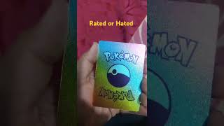 Rated or Hated part9 pokemon pokemoncards cards Shorts viral [upl. by Dorita]