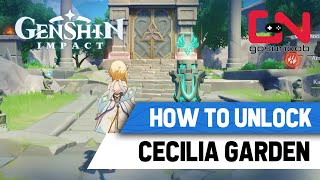 How to Unlock Cecilia Garden Puzzle Guide  Genshin Impact Domain of Forgery [upl. by Stearn703]