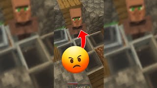 Villagers and minecarts are DIFFICULT 😡 minecraft minecraftshorts shorts [upl. by Lennon647]